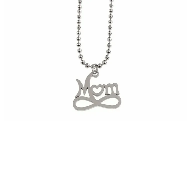 Ожерелье из нержавеющей стали безлимитные подвески для мамы любви никогда не