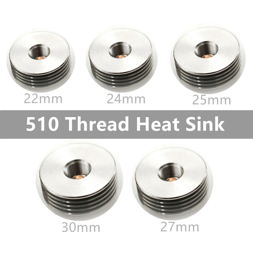 22/24/25/27/30 мм нержавеющая сталь 510 Thead теплоотвод BF Pin дно подачи адаптер для испарителя электронной сигареты