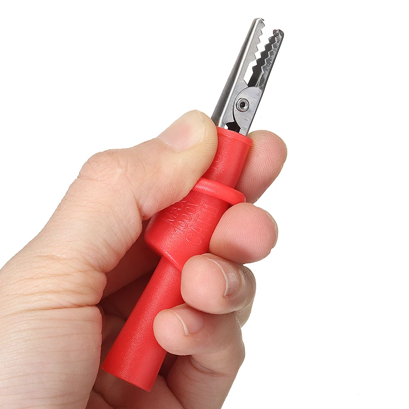 Многофункциональный мультиметр с зажимом крокодил щуп зажим изолированным