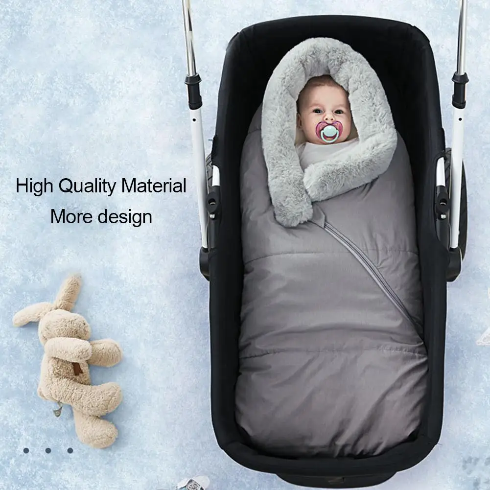 Детский спальный мешок зимний для детской кроватки плотный теплый конверт