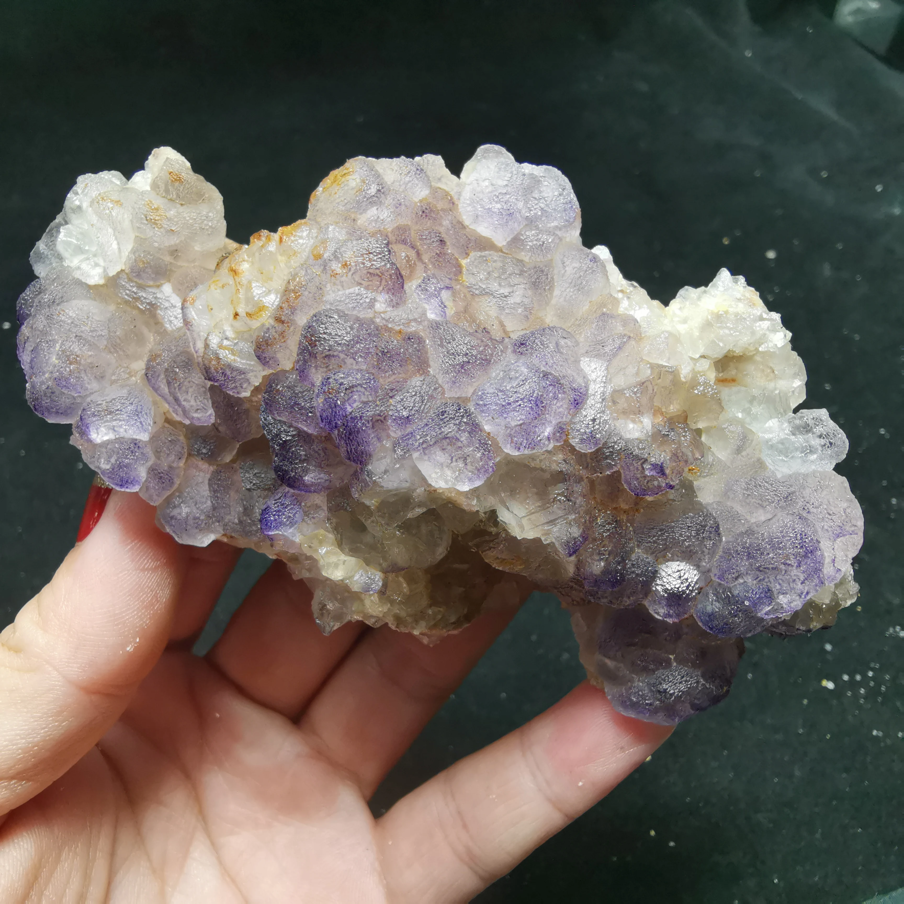 

186gNatural rare purple fluorite cluster mineral specimen aura HEALING CRYSTAL QUARTZ GEM home decoration collection ornaments