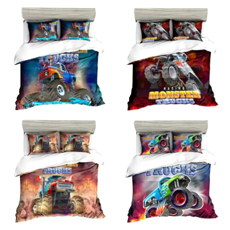3 шт. 3D Monster Trucks DS постельных принадлежностей 140x210 см/180x210c/172x218 см/135x200 см/200x229 см