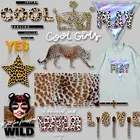 Переводные термонаклейки с леопардовым рисунком для одежды
