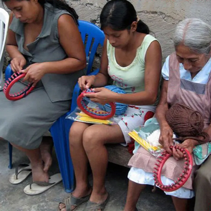 Набор круглых вязальных шляп сделай сам 4 шт./компл. размера 14 см 19 25 30 NDS|Швейные