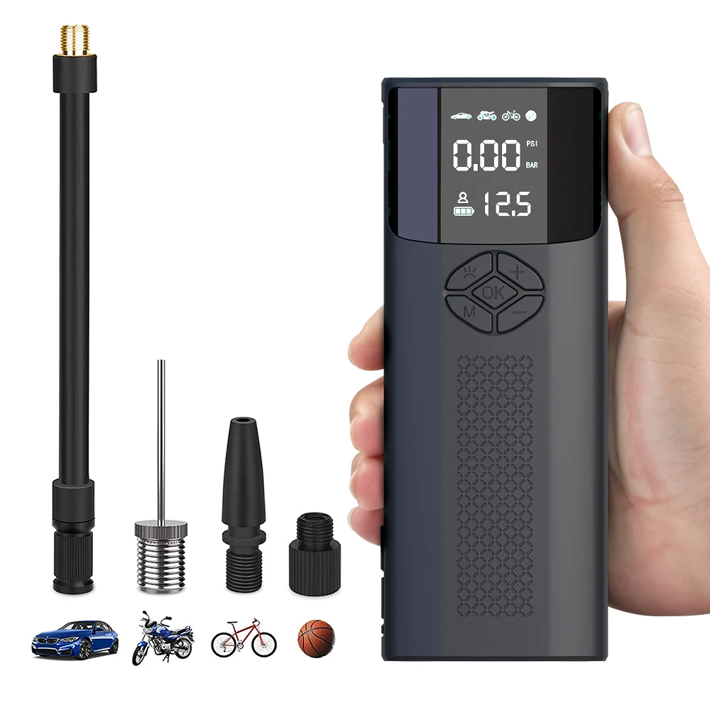 

Portable Handheld Wireless Smart Air Pump Car Tire Automatic Inflator Compressor 150PSI Motorcycle Bicycle Football Inflatable