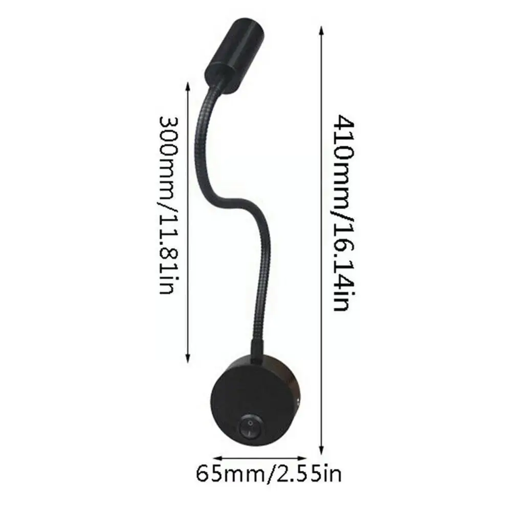 

Modern Design 3W LED Wall Lamp Reading Lamp Flexible Lamp Wall Night Light Lighting Arm Kids Aluminum Room Stair Light Beds D5O0