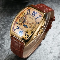 sewor fashion luxury gold watch men mon phase tourbillon watches small seconds automatic mechanical wristwatches reloj hombre