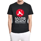 Мужская футболка с коротким рукавом Mars Rover Perseverance, футболка унисекс из 2020 хлопка с принтом космический подарок для влюбленных, 100%