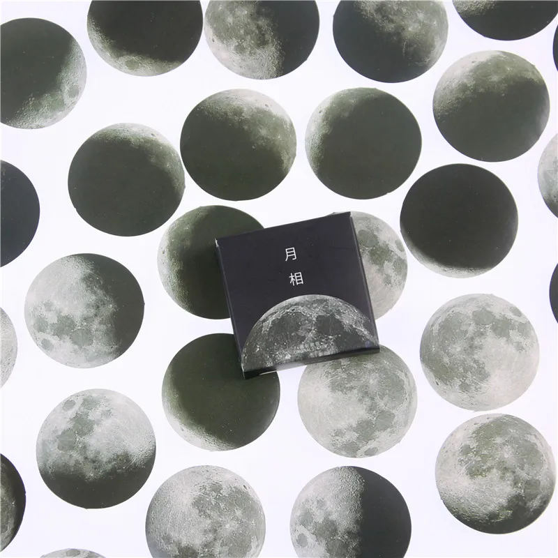 45 шт./кор. милый творческий Луна Мини бумажные наклейки украшения DIY Ablum дневник в