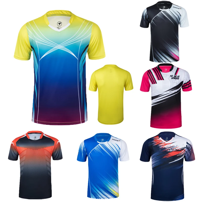 New 2021 men women Tenis Tshirt, Quick-dry Breathable Tennis shirt kits, Training tennis team T-shirt,Badminton shirt clothes