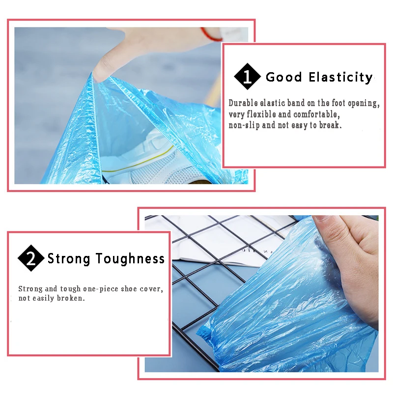 500 шт./набор одноразовые водонепроницаемые чехлы для обуви | Дом и сад