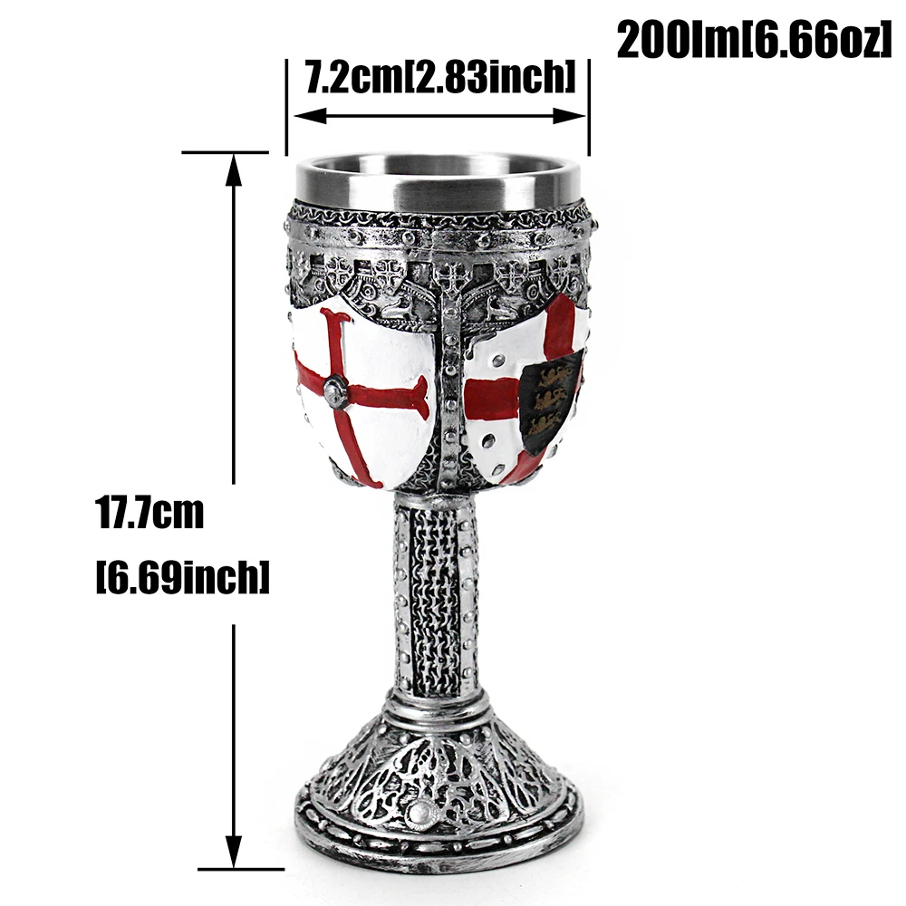 Бокал для вина в средневековом английском стиле подарок на Рождество Хэллоуин