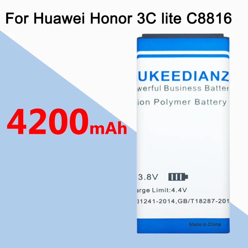 GUKEEDIANZI HB474284RBC 4200 мАч Сменный аккумулятор для телефона huawei Honor 3C Lite C8816 C8816D C8817 Ascend G521