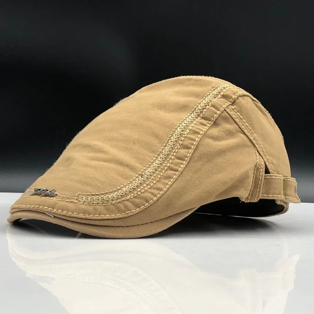 New Casual British Style Unisex Solid Cabbie Hats Caps Newsboy Cap Flat Hat Irish Newsboys Caps For Men And Women