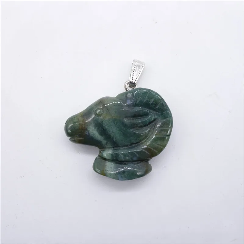 

Wholesale 12Pcs/Lot New Fashion Mix Natural Stone Sheep Charms Pendants For Trendy Jewelry Making Good Quality Free Shipping