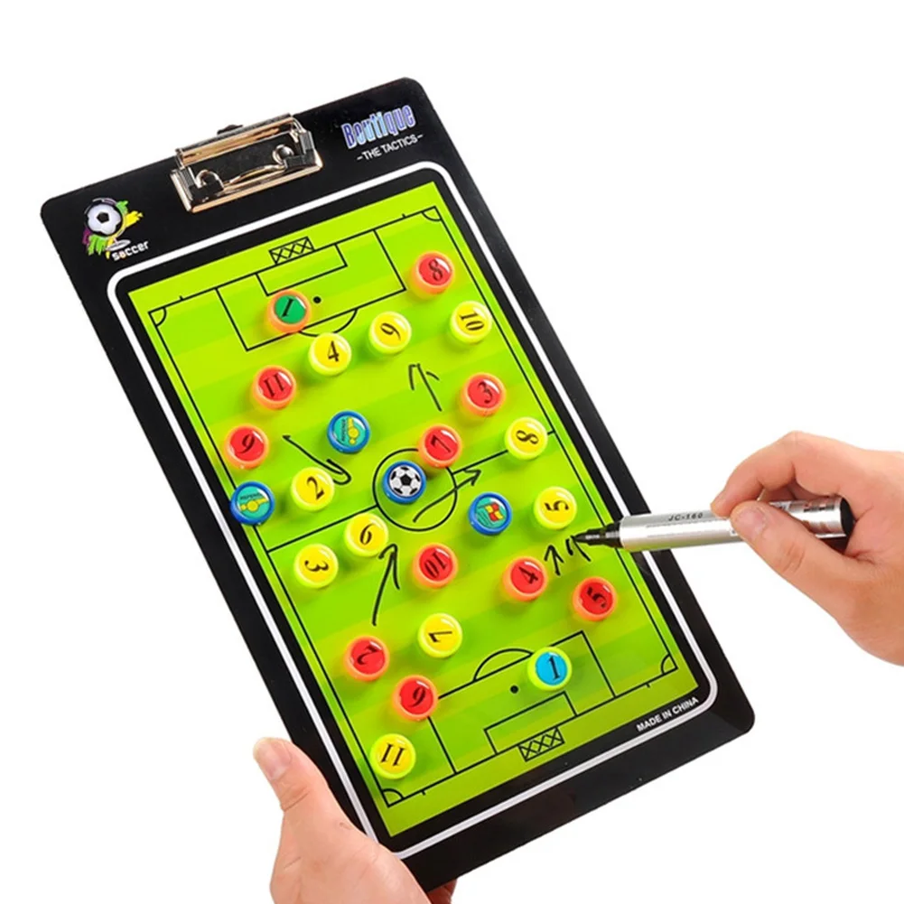 Портативная Магнитная Футбольная тактическая доска для обучения тренировочное