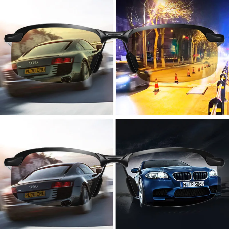 Ультралегкие Модные поляризованные фотохромные солнцезащитные очки для