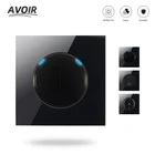 Avoir  1234 Gang 12 способ лампа светильник настенный выключатель Мощность ЕС FR Франция всеобщим гнездом USB RJ45 RJ11 Стекло Панель выход 20A разетка с usb для дома,розетки кнопки,кнопка включения