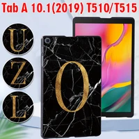 case for samsung galaxy tab a 10 1 2019 t510 t515 initials name printed plastic back shell cover free pen