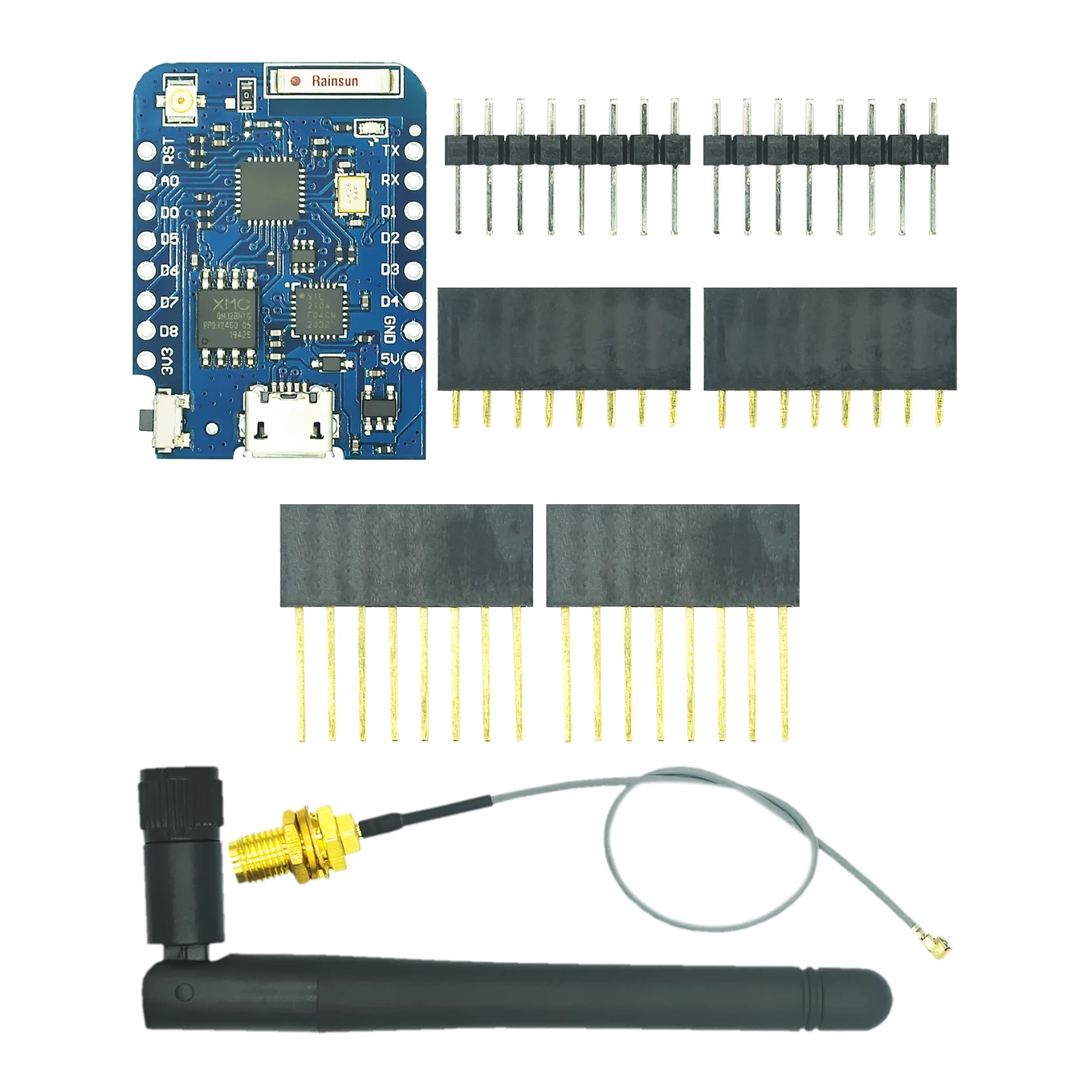 Внешний антенный разъем WEMOS D1 Mini Pro Bytes на основе NodeMCU ESP8266 ESP-8266EX CP2104 WIFI макетная