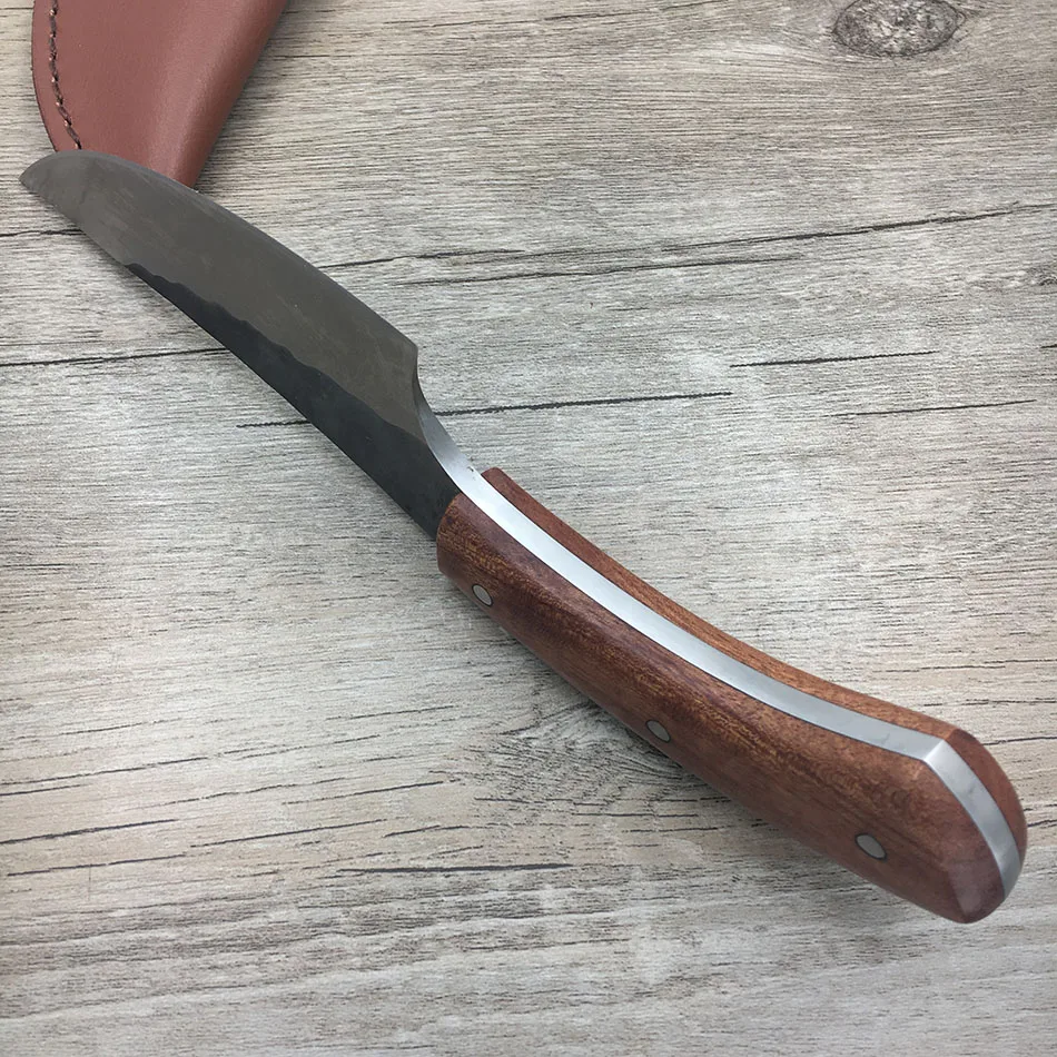 Острый нож из высокоуглеродистой стали ручной работы фиксированный охотничий