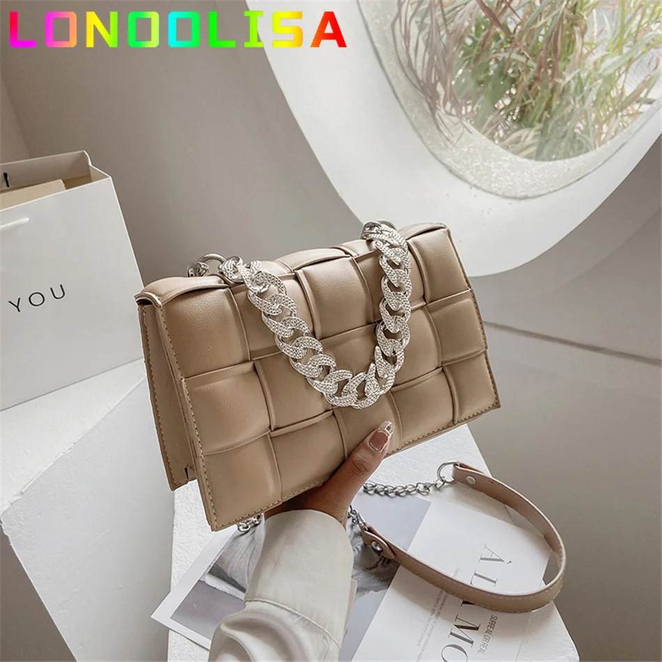 Маленькие Наплечные Сумки из искусственной кожи для женщин 2021 женские клетчатые