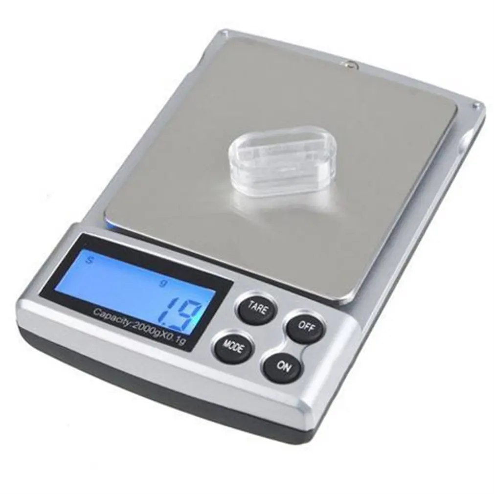 

2000G Digital Pockets Scale Jewelry Weight Balance Scale Precision LCD With Optional Backlight Auto Power Off Founction Portable