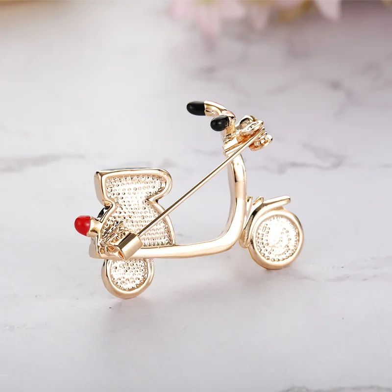 Женская/Детская Винтажная брошь Blucome в форме велосипеда значок на булавке