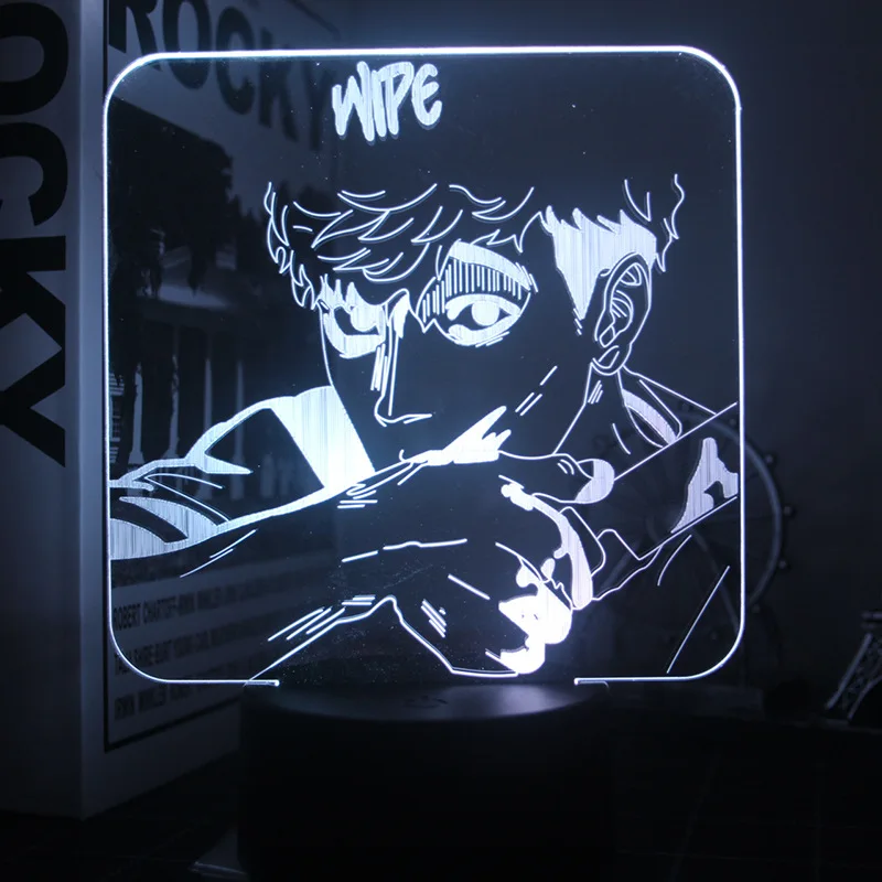 

Killingstalking 3d Night Light Room Bedside 17/16 Color-changing Remote Control Touch Led Light Children's Toy Birthday Gift