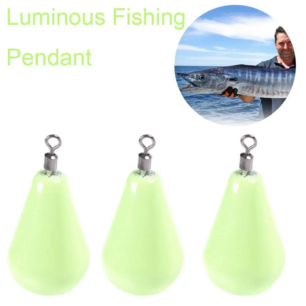 

10/9/8/5pcs Oval Luminous Lead Sinker Water Droplets Lead Weights For Lure Sea Fishing Fishing Accessories 12g/15g/20g/25g/30g