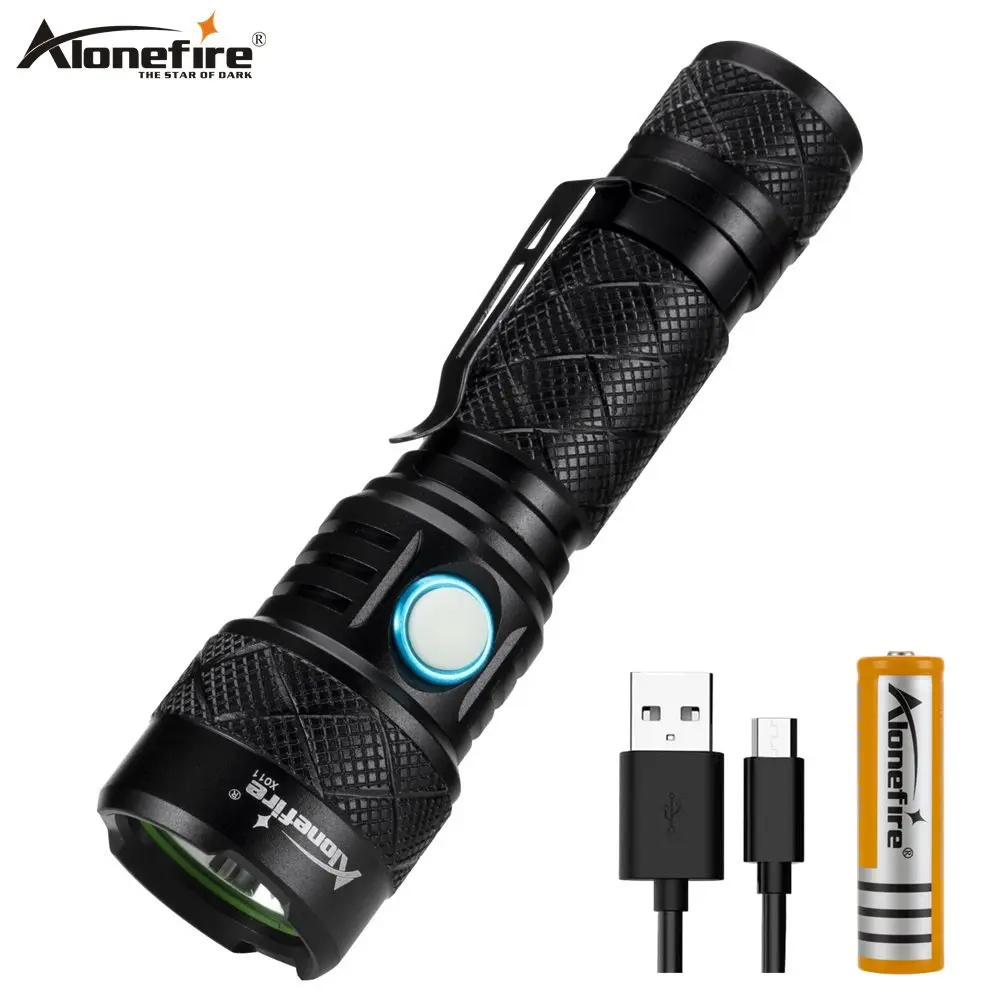 Фонарик Alonefire X011 SST40 светодиодный перезаряжаемый 4 режима уличный фонарь для