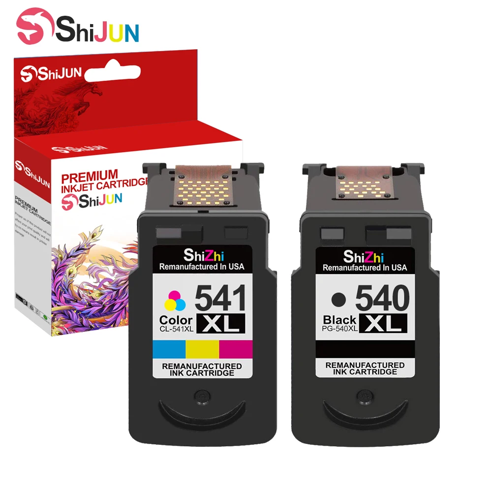 

SHIJUN Ink cartridge Compatible For PG 540XL CL 541xl For Canon PIXMA MX475 MX515 MX525 MG2150 MG2250 3150 MG3250 MG4150 printer