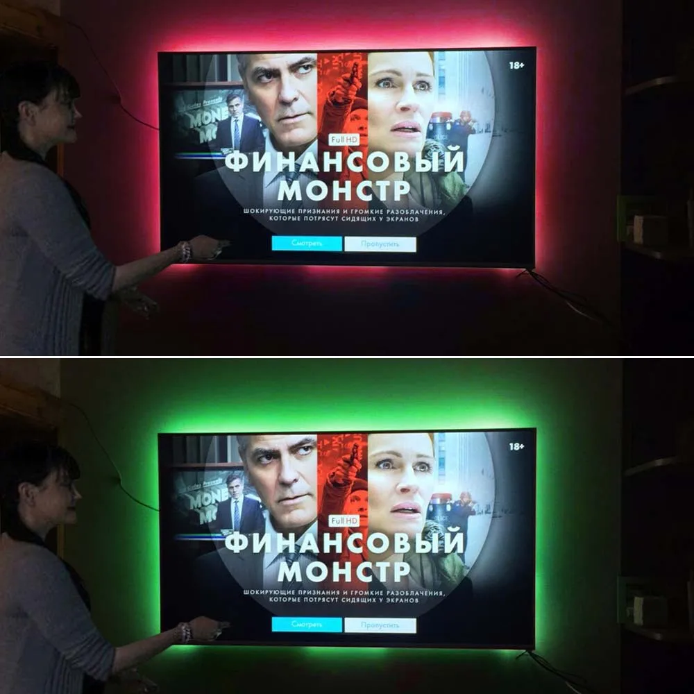12 В Светодиодная лента светильник RGB 5050 гибкая светодиодная лента световой ленты RGB 1 М 1,5 м 2 м лента диод DC 12 В+ пульт дистанционного управления