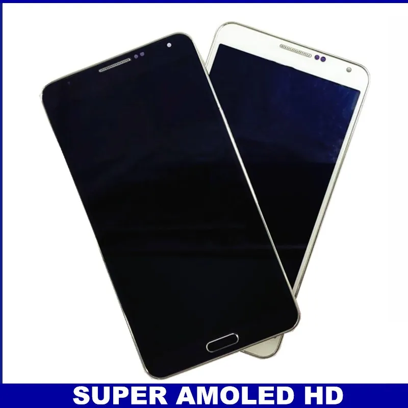 Для samsung Galaxy Note 3 N9005 Note3 ЖК-дисплей рамка кодирующий преобразователь сенсорного экрана в сборе регулировка яркости Замена