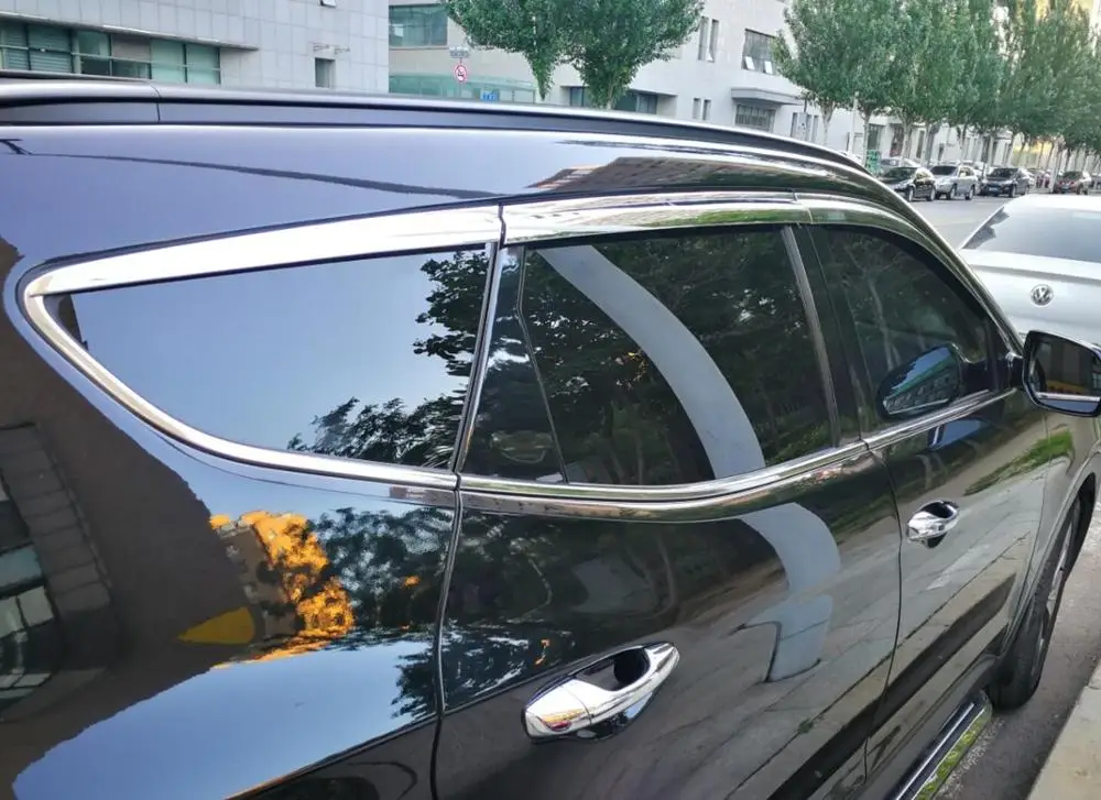 ABS хромированный оконный козырек Vent Оттенки Солнце Дождь гвардии аксессуары для