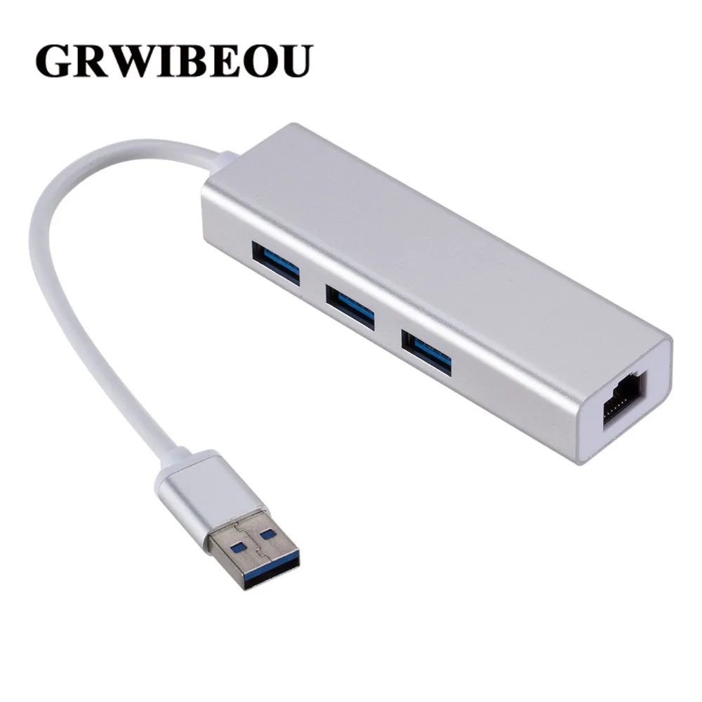 

USB Ethernet USB 3,0 2,0 к RJ45 Hub 10/100/1000M Ethernet адаптер Сетевая карта USB Lan для Macbook Windows