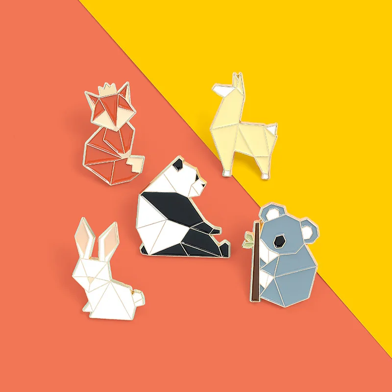 

Cute Cartoon Animal Brooches Lapel Enamel Pin Sloth Panda Koala Fox Rabbit Backpack Clothes Badges Jewelry Gift Wholesale
