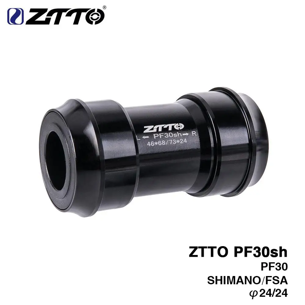 

ZTTO PF30sh 24 углеродный кронштейн адаптер пресса Fit Углеродные нижние кронштейны для горных дорожных велосипедов Запчасти для PF30 68 / 73 мм