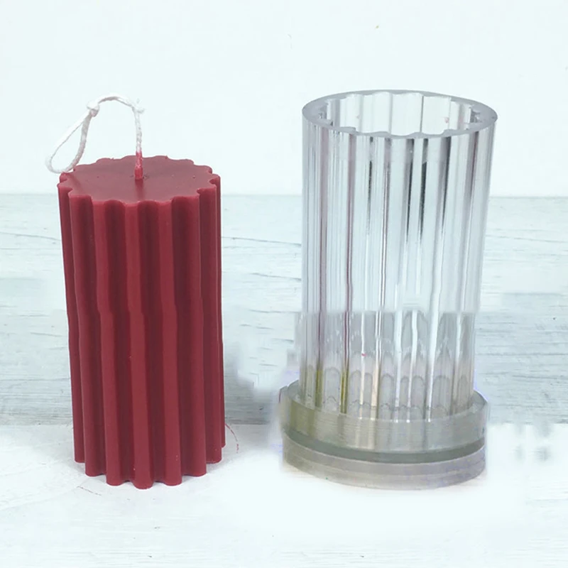 DIY Ремесло свеча форма круглая грубая зубная полоса пластиковая делая плесень