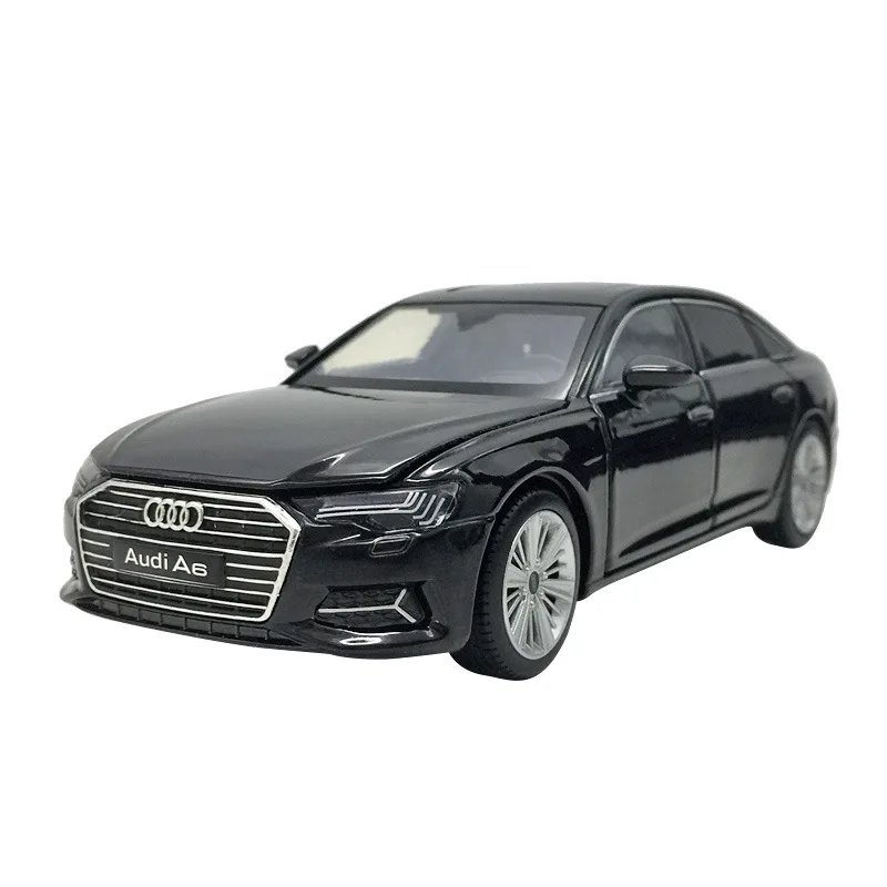 

Hot Diecast 1:32 Audi A6 Metal Alloy Vehicles Model Toys for Boys Flash Simulator Model Car Boy Gift 6 Open Door
