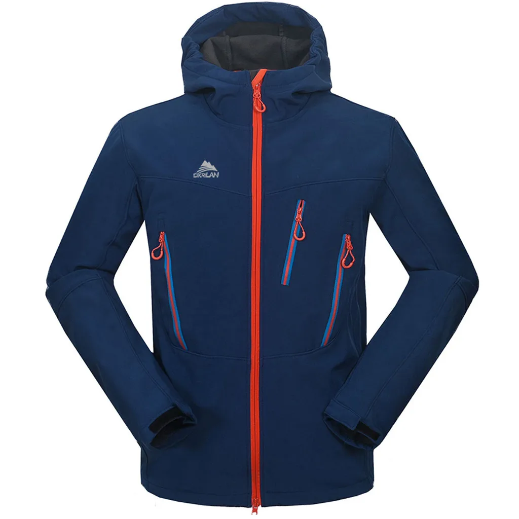 Мужская зимняя однотонная куртка для катания на лыжах 2020 Повседневная Удобная