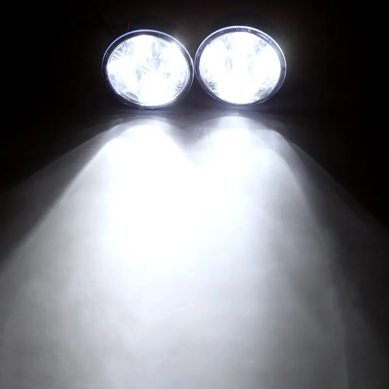 

Round LED Daytime Running Light 4 LED White