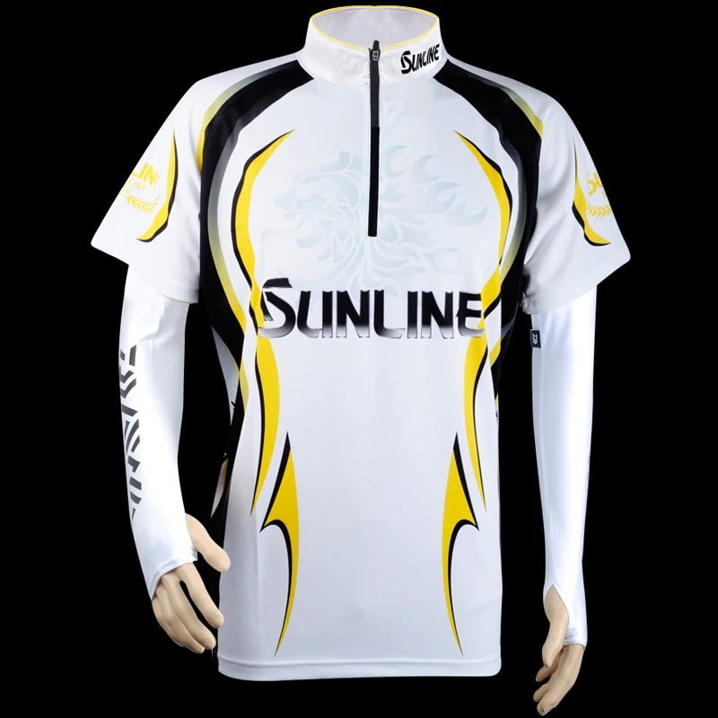 Летняя Рыбацкая рубашка Sunline с коротким рукавом одежда для рыбалки дышащая