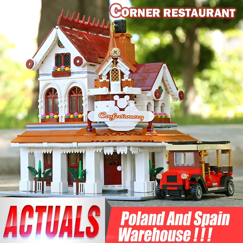 Форма King MOC 11003 креативная модель уличного вида для ресторана строительные блоки