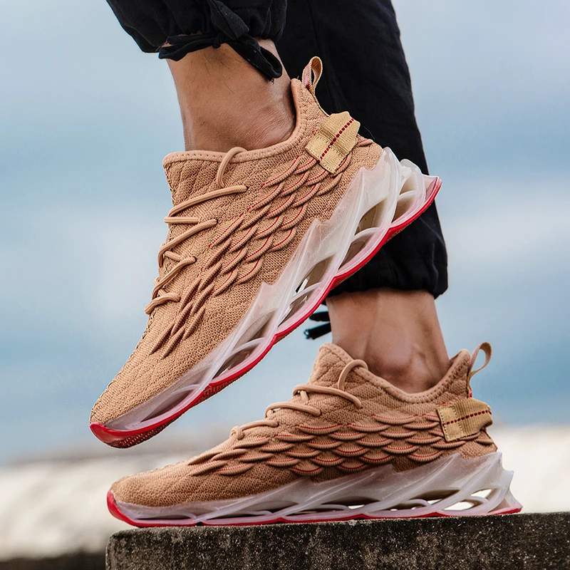 SMS Outdoor Men Shoes Running Shoes for Men Jogging Walking Sports Breathable Blade Shoes High-quality Sneakers Lace-up Sneakers