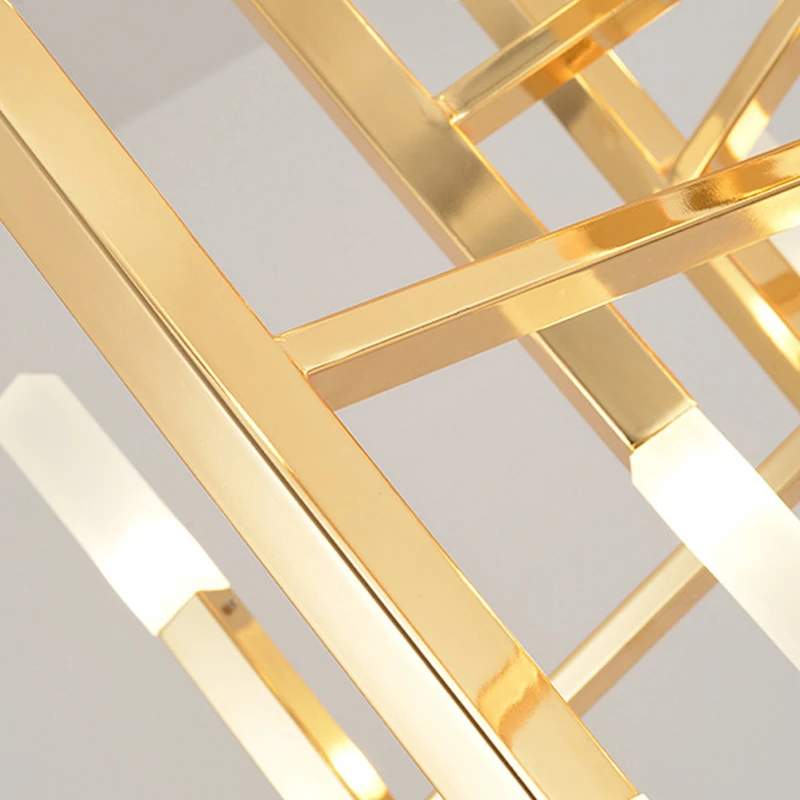 Современная светодиодная люстра роскошная Подвесная лампа черного и золотого