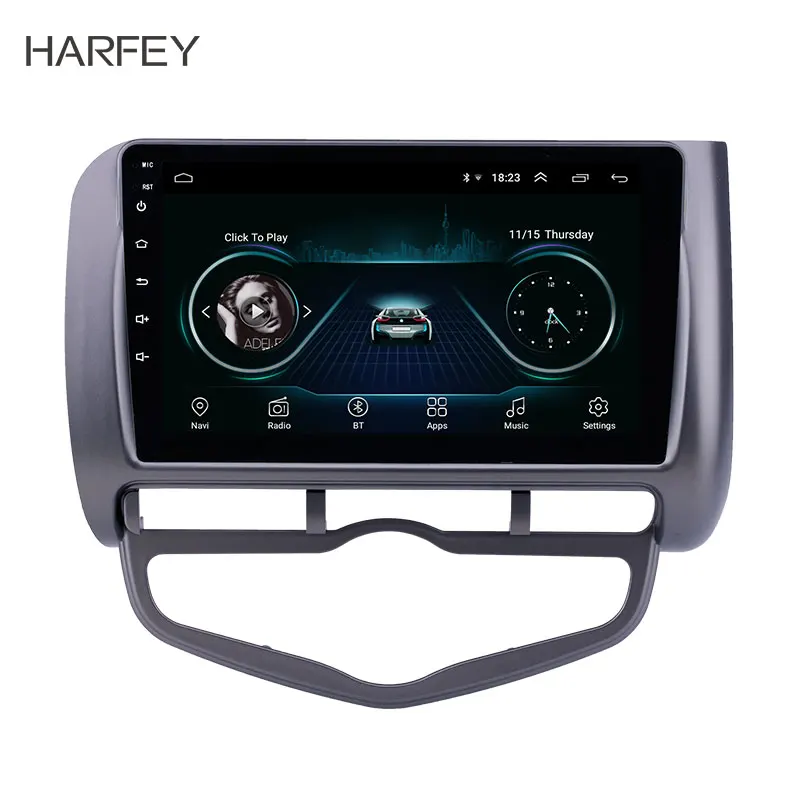 Автомобильный GPS-плеер Harfey плеер 9 дюймов на Android 8 1 с поддержкой Carplay OBD2 Wi-Fi Bluetooth
