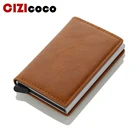 Держатель для карт Rfid, мужские кошельки, кошелек для денег, Мужской винтажный черный короткий кошелек 2022, маленькие кожаные тонкие кошельки, тонкие мини-кошельки