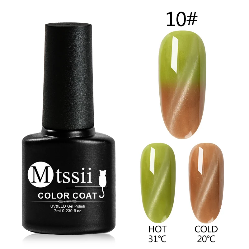 Mtssii 5D Гель-лак для ногтей с эффектом «кошачий глаз» 5 мл Магнитный замачивающий УФ гель-Лаки звездное небо нефритовый эффект лак черная основа требуется - Цвет: BK2445
