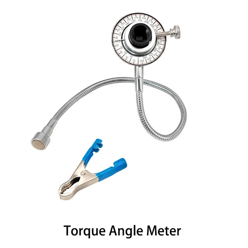 

2-In-1 Clip-on Magnet Type 1/2 Torque Indexer Angle Gauge Torque Goniometer Pointer Dial
